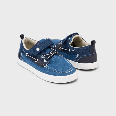 Mayoral Деним мокасини за мини момче с велкро Майорал