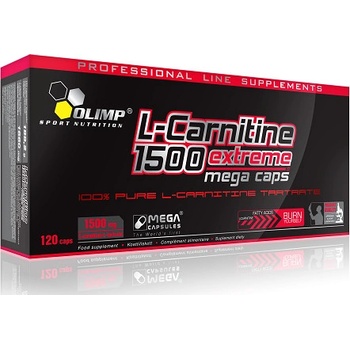 Olimp L-Carnitine 1500 Extreme Mega Caps 120 kapsúl od 34,39 €
