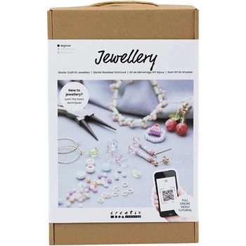 Image 1 of Creativ Company Set Diy Kit Starter Craft Kit Jewellery Vibrant Colours (970857)