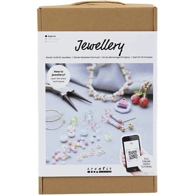 Creativ Company Set Diy Kit Starter Craft Kit Jewellery Vibrant Colours (970857)