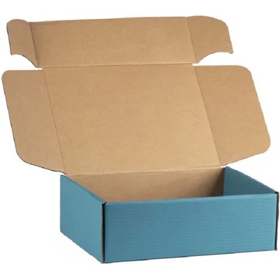 Giftpack Подаръчна кутия Giftpack - 33 x 18.5 x 9.5 cm, крафт и синьо (CV506PB)