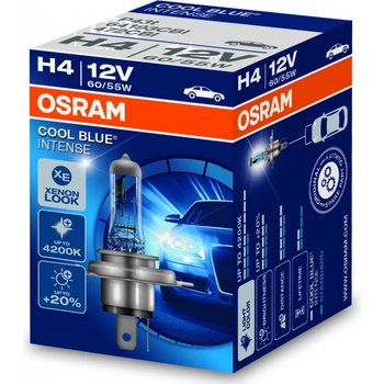 Osram Cool Blue Intense 64193CBI H4 P43t-38 12V 60/55W