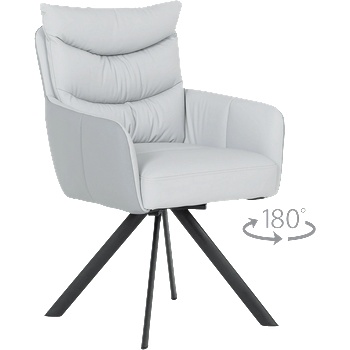 Carmen Трапезен стол lurgan - сив 68 (3532391)