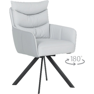 Carmen Трапезен стол lurgan - сив 68 (3532391)