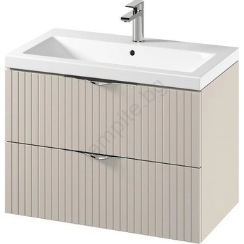 Cersanit S801-543 - Стенен шкаф за баня с мивка TIRSO 80x45 см бежов (CS0206)