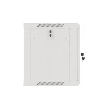 Lanberg Hanging installation cabinet 19 9U 600x450mm grey (glass door)