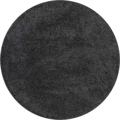 Антихлъзгащ shaggy килим Тъмносив 120 x 120 cm