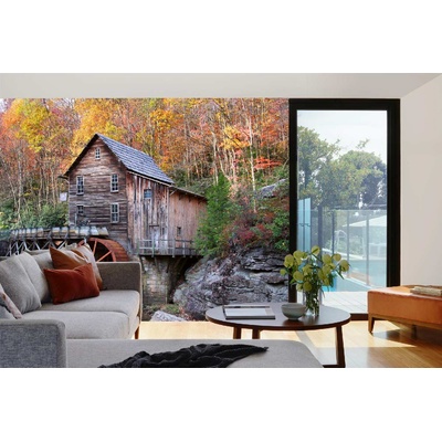 DIMEX ART Самозалепваща се флизелинова фототапета изоставена къща 375 x 250 см