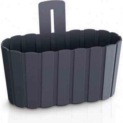 Prosperplast BOARDEE WALL Kvetináč závesný 27,4 cm antracit DDES280