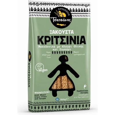 Tsatsakis Kritsinia tyčinky s celozrnnou moukou a sezamem 300 g