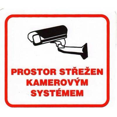 MAGG Prostor střežen kamerovým systémem - samolepka 100x90mm 120232