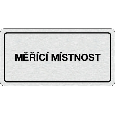 Nalepovací cedulka na dveře - Měřící místnost