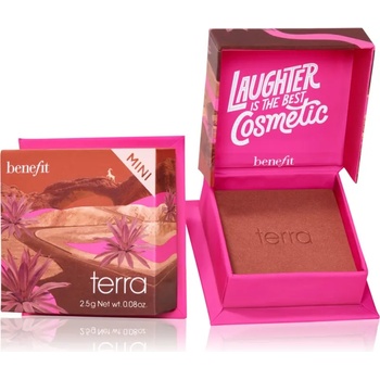 Benefit Terra WANDERful World Mini руж - пудра цвят Golden brick-red 2, 5 гр