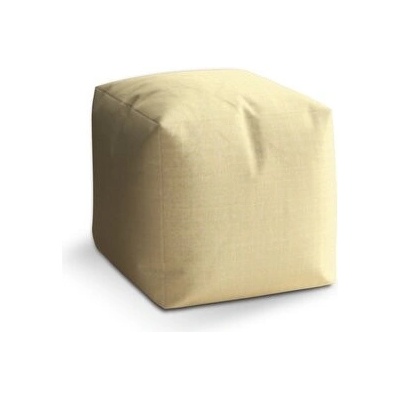 Sablio taburet Cube žluté pletivo 40x40x40 cm