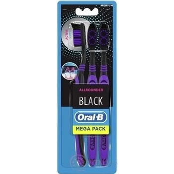 Oral B All rounder Medium Black 3 ks