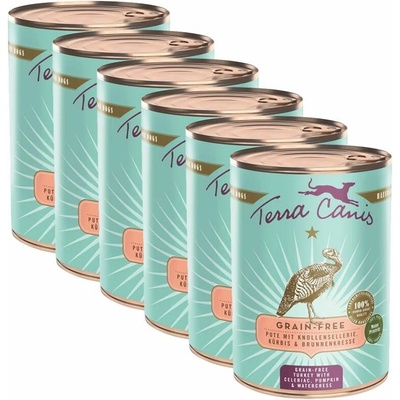 Terra Canis Grain-free Turkey with celery pumpkin & watercress 6 x 400 g