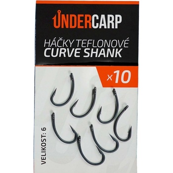 UnderCarp Teflonové CURVE SHANK Veľ. 6 10ks