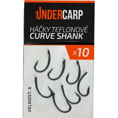 UnderCarp Teflonové CURVE SHANK Veľ. 6 10ks
