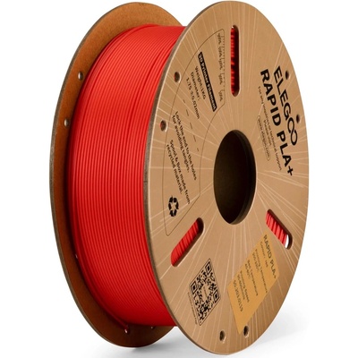 Elegoo rapid pla+ 1.75, 1 кг, червен (rplap1r)