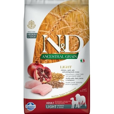 N&D Ancestral Grain LG Adult Medium & Maxi Chicken Spelt Oats & Pomegranate 2,5 kg