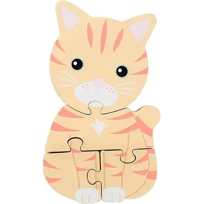 Orange Tree Toys Дървен пъзел, коте (ott06764)