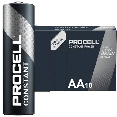 Алкална батерия LR6 1, 5V AA 10pk опаковка CONSTANT MN1500 PROCELL (PROCELL-LR6-10PK-CON)