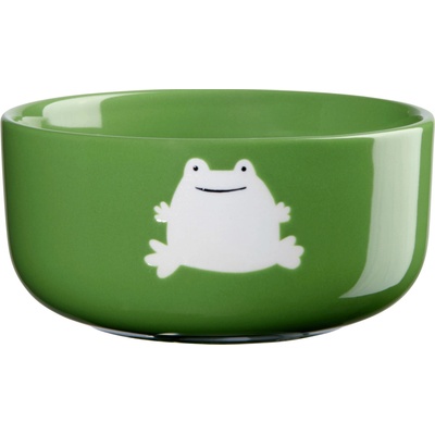 ASA Selection Porcelánová miskaBUDDIES zelená s žabkou 300 ml