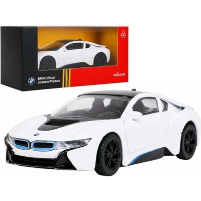 Rastar kovový model auta BMW i8 1:43 bílý
