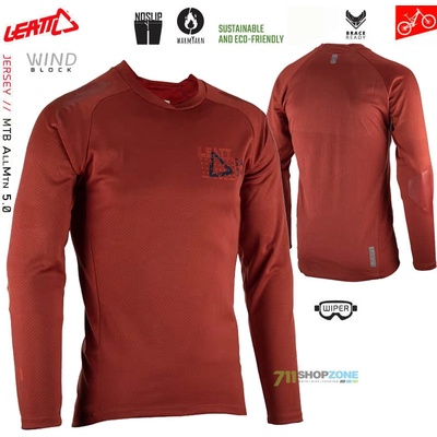 Leatt MTB AllMtn 5.0 tehlovo červená