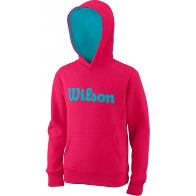 Wilson Script Cotton Hoody Y Blue Love