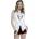 Devil fashion дамски потник devil fashion - Бяла готически блуза - sht09702