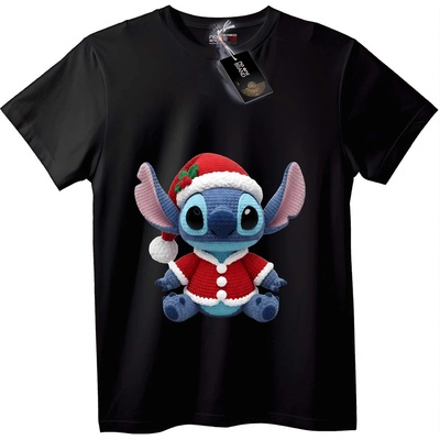 NOONEBRAND Тениска Stitch като Дядо Коледа - 2XL, White
