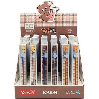 Комплект изтриваема химикалка с гума и 2 пълнителя gp1303