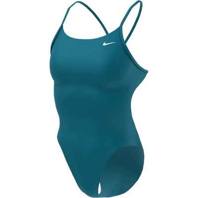 Nike Дамски бански костюм Nike Cut Out Swimsuit Womens - Green Abyss