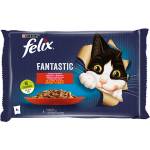 Purina Felix Fantastic Multipack Chicken & Beef - паучове с пилешко и говеждо - 4 x 85 г