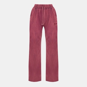 I Saw It First Анцуг I Saw It First Embroidered Wide Leg Joggers - Burgundy