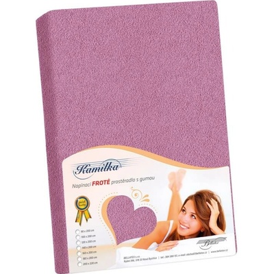 Bellatex froté plachta tmavo fialová 160x200