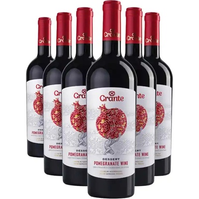 Grante Grante GRANÁTOVÉ VÍNO sladké dezertné 16% 6 x 0,75 l (holá lahev)