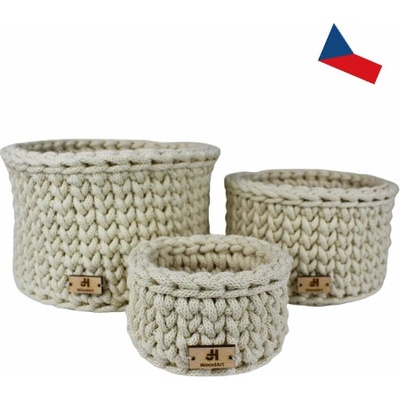 Ošatka na pečivo háčkovaná "M" Asa Selection COPPA KURO P.20cm