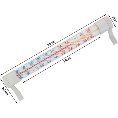 Teploměr venkovní okenní s úchyty, 21cm | Zboží Auto