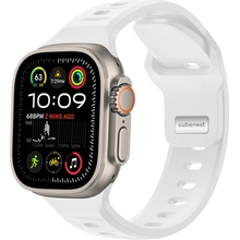 CubeNest Premium Silikon Sport na Apple Watch 42/44/45/Ultra 49 mm bílý B01R001LWH