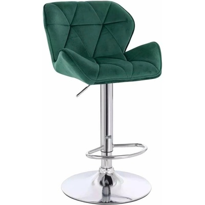 LuxuryForm Design Milano Velur na striebornom tanieri zelená