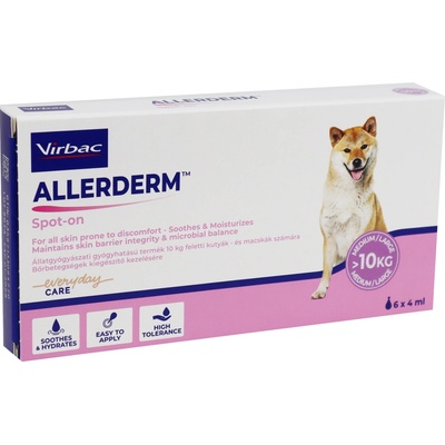 Allerderm Spot on pro psy a kočky nad 10 kg 6 x 4 ml
