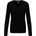 Kariban v-neck k382 / Дамска тениска с дълъг ръкав - черна m (20k38200202)
