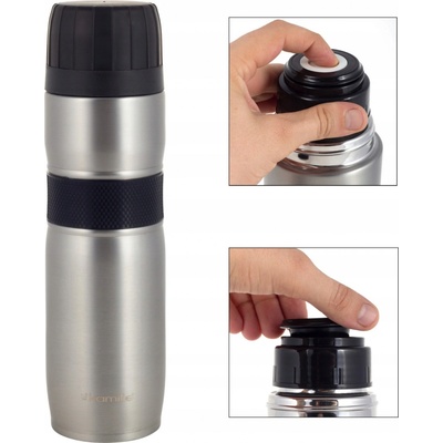 Kamille Termoska Fľaša Termohrnček 950 ml černý mat