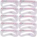 Lash Brow Eyebrow Stencil šablóny na obočie 10 ks