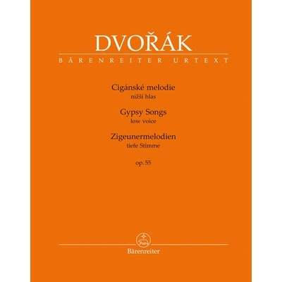 Dvořák - Cigánské melodie op. 55 pro hlas a klavír BA 10432 Antonín Dvořák