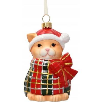 Kaemingk Tvarované vianočné gule zvieratá 10 cm 1 ks