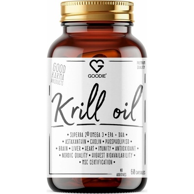 Goodie Krillový Olej Krill Oil Omega-3 & Astaxanthin z antarktického krillu 60 kapsúl