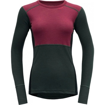 Devold Lauparen Merino 190 Shirt Woman beetroot/woods/ink L